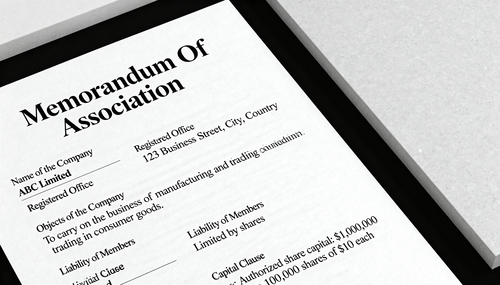 Memorandum of Association in Kenya guide by M&A Registrars
